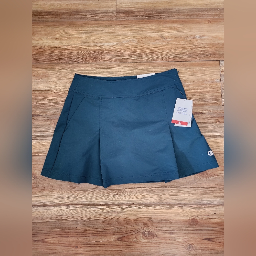 Champion Pleated Skort Women's 12 Teal Blue NEW